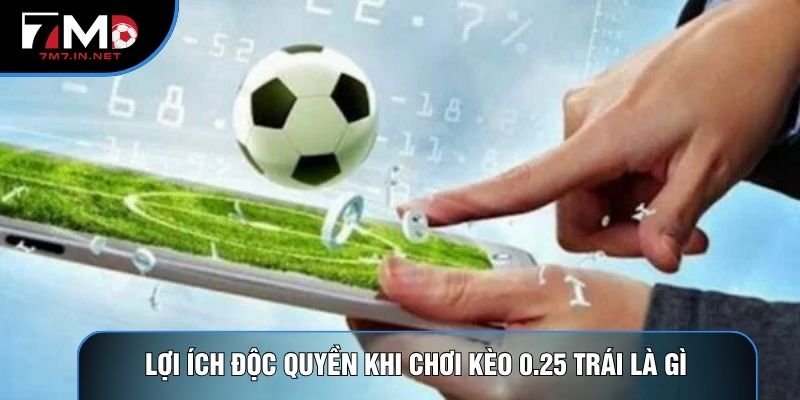 Lợi ích độc quyền khi chơi kèo 0.25 trái là gì